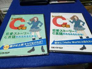 日経ソフトウェア　付録のみ　2016年6月　2016年2月　レッツC学園　C言語がみるみるわかる　2枚まとめて　未使用未開封