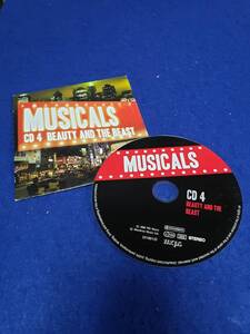 CD009 NUSICALS CD 4 BEAUTY AND THE BEAST 盤面キレイ　West End Orchestra & Singers まとめ取引歓迎