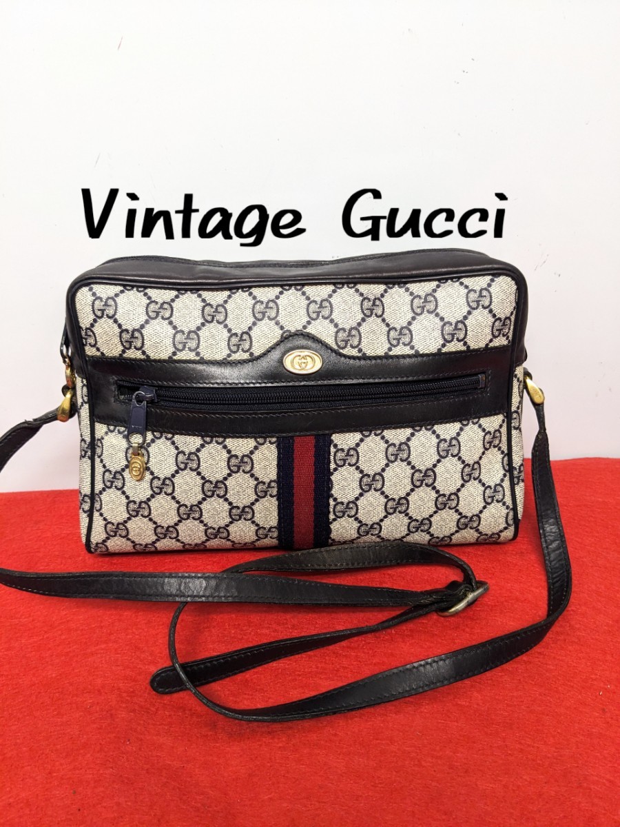 美品 極希少 Gucci シェリーライン ビンテージショルダーバッグ