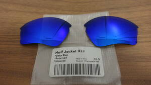  urgent price cut!* Oacley half jacket 1.0 XLJ for custom polarizing lens DEEP BLUE Color Polarized new goods 