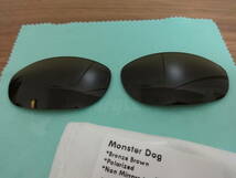 処分価格！刻印入り！★ Monster Dog モンスタードッグ用 カスタム偏光 ハイグレードレンズ　BROWN Color Polarized 新品 オークリー_画像1