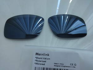処分価格！！★オークリー MAIN LINK メインリンク用 カスタム偏光 レンズ　BLACK IRIDIUM Color 新品 POLARIZED MAINLINK