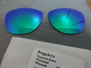 ★ フロッグスキン 用 カスタム偏光レンズ GREEN Color Polarized 新品 Frogskins