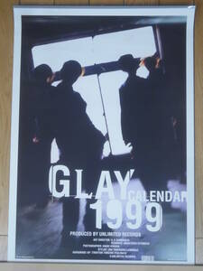 * free shipping *GLAY CALENDAR 1999* gray * calendar *73cm×52cm*P51*