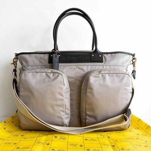 【美品】FELISI 【15-53/DS 2WAY トートバッグ】ビジネス バッグ ナイロン×レザー MADE IN ITALY 2308116