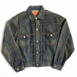 【美品】 LEVI'S VINTAGE CLOTHING【507XX BIG E デニムジャケット】38 LVC セカンド インディゴ 日本製 加工 2308153