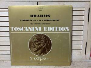 TOSCANINI EDITION～BRAHMS:SYMPHONY NO.4 in E MINOR,Op.98、ドイツ盤「LP」
