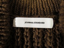 送無 G② JOURNAL STANDARD ジャーナルスタンダード 肉厚 コットン ポリエステル 混紡 Vネック ノースリーブ ニット ベスト セーター FREE_画像6