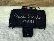 送料無料 G② Paul Smith jeans ポールスミス ジーンズ CAP HORN 1819 船 プリント ネップ加工 半袖 Tシャツ カットソー 白 ホワイト L_画像5