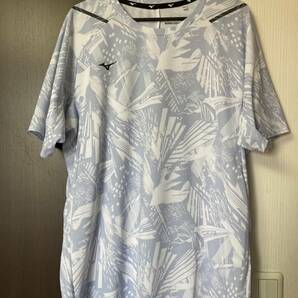 レア物 ミズノ mizuno 2020東京オリンピック柄のTシャツ ホワイト 3XL 美中古品 定価5,390円の品です。の画像1