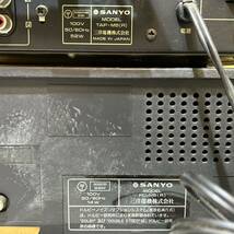 #H23C SANYO OTTO AM/FM ステレオチューナーアンプ TAP-M5 ステレオカセットデッキ RD-M5 スピーカー SX-M3 通電確認済み 動作未確認_画像5