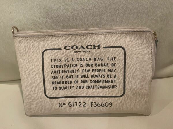 【5/10まて大特価】コーチ　COACH ポーチ　スナップホック　着脱可能　汚れあり