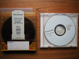 ** бесплатная доставка / б/у Panasonic Panasonic DVD-RAM видеозапись для 2 шт. комплект двусторонний 1 листов одна сторона 1 листов **