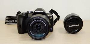 U171/ジャンク品/OLYMPUS E510 ボディ + レンズ2点セット/ 一眼レフカメラ/14-42mm 1:3.5-5.6/40-150mm 1:4-5.6/オリンパス E-510 CAMERA