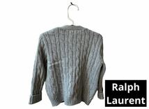 【中古品】ラルフローレン ベビー服 24m アウター ニットカーディガン ワンポイント ロゴ 刺繍 子供服 キッズ Ralph Lauren_画像2