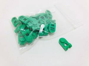 【新品未使用】レゴ　LEGO　プレート　ハンドル　取手　半円　1x1　グリーン　緑　24枚