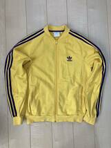 レア物 ビンテージ スウェット素材■adidas トラックジャケット■レイカーズカラー ジャージ vintage トレフォイルロゴ アディダス_画像1