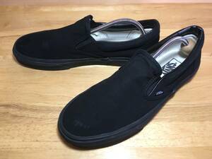 ★VANS バンズ US企画 slip on スリッポン 黒×黒 28.5cm Used 検 SK8 オールドスクール ERA スニーカー