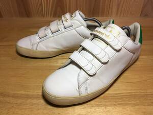 ★アディダス adidas ロッドレーバー ベルクロ LOD LAVER FSD CF コンフォート 白×緑 2012年製 27.0cm Used 検 スタンスミス Stan Smith