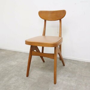 maruni オールドマルニ ヴィンテージチェア 木製椅子 デルタチェア ビニールレザー【08A2307070】