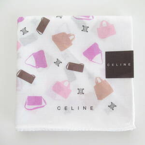 ■未使用　CELINE セリーヌ　ハンカチ　バッグ柄　地模様■