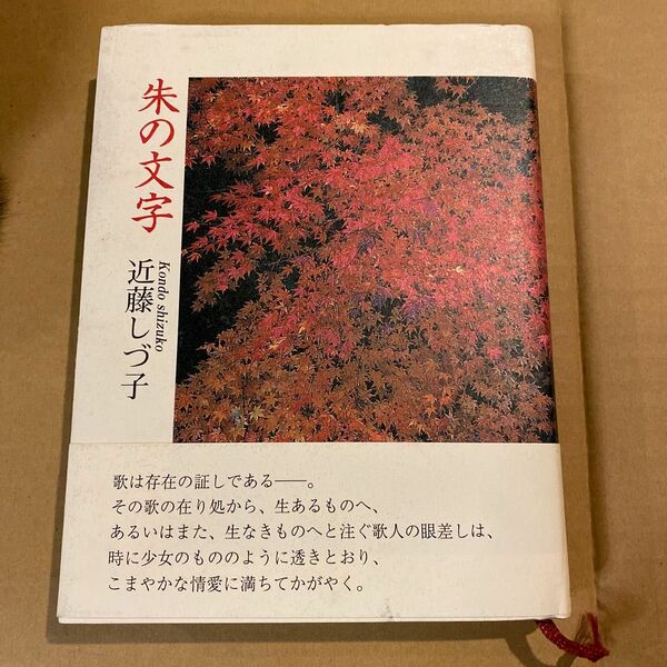 朱の文字　近藤しづ子　第一歌集