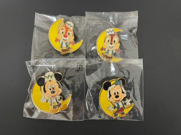 非売品 ディズニーシー ピンバッジ ディズニーランド ミニー ミッキー チップ デール 4種類 TDS