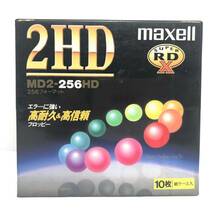 ▼【未開封】Maxell MD2-256HD 5インチ フロッピーディスク 10枚入り 2HD FD 紙ケース入 日立マクセル_画像1