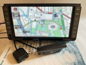 【2013年冬版】トヨタ純正：ダイハツ純正 HDDナビゲーション NHDT-W57 GPS：VICSアンテナ　取扱書付！