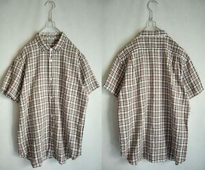  Margaret Howell * short sleeves ma gong s check linen shirt L