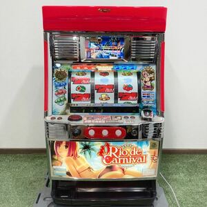 希少 証紙付 4号機 リオデカーニバル Rio de Carnival コイン不要機 家庭用電源 パチスロ スロット 実機 領収書 即決 261