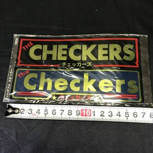 T2105 当時物 チェッカーズ ステッカー 2枚セット アイドル 未使用 未開封 レア 80' 1980年代 CHECKERS Checkers 希少の画像2