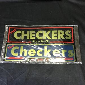 T2105 подлинная вещь The Checkers стикер 2 шт. комплект идол не использовался нераспечатанный редкость 80' 1980 годы CHECKERS Checkers редкий 