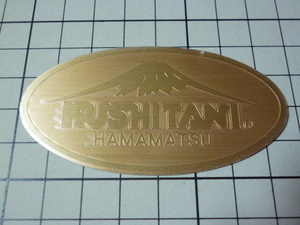 【中】 正規品 KUSHITANI プレート ステッカー 当時物 です(金属製/77×40mm) クシタニ エンブレム