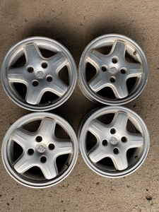 プジョー106　純正　アルミホイル　14×5.5J　4穴　中古品　4本セット