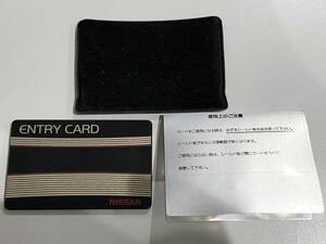 超希少! 日産 Y31 シーマ CIMA 純正 エントリーカード ENTRY CARD セドリックグロリア レパード