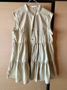 グリーンパークス　チュニック　ノースリーブブラウス　レディース服