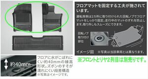 アルファード スノー・レジャー用フロアマット縁高タイプ（フロント：運転席+助手席） ※２列目別売