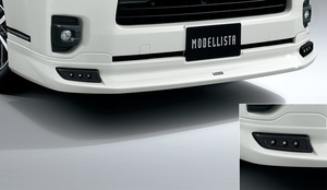 MODELLISTA フロントスポイラー Version1 (デイライト) ※シルバーマイカメタリック D2531-42510-B0 ハイエース用 トヨタ