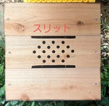【花紋養蜂場】日本蜜蜂巣箱(重箱式)　基台+継箱4段_画像6