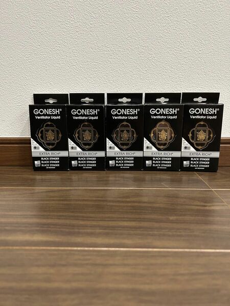 GONESH BLACK STINGER 5個セット　エアコン芳香剤　消臭剤