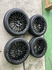 レクサスLS600 LS460 Fスポーツホイール&ブリヂストンVRX2スタッドレス冬タイヤ4本セット！BBS RV748 空気圧センサー付き245/45R19バリ溝