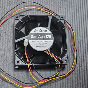 オウルテック 山洋電気製 San Ace 120 F12-N/38 2600 rpm 38mm厚