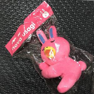 NOVA ☆ NOVA USAGI ☆ うさぎ ☆ 英会話 ☆ ぬいぐるみ ☆ ピンク ☆ 非売品？ ☆ キャラクター ☆ 企業物 ☆ ノベルティ ☆ 袋入 ☆ 中古