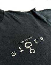2002年 オフィシャル ■ SIGNS ムービー Tシャツ ■ M ナイト シャラマン 映画 ヴィンテージ ビンテージ 80s 90s 90's Y2K アメリカ_画像3