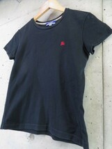 【送料300円可】017c12◆お洒落◆BURBERRY BLUELABEL バーバリーブルーレーベル ホース刺繍 半袖Tシャツ M/ブラウス/ジャケット/コート_画像2