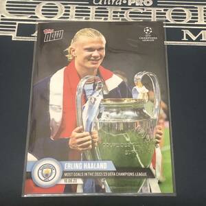 2022-23 Topps Now UEFA Champions League Soccer Erling Haaland Manchester City MOST GOALS IN THE UCL カード 即決