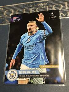 2022-23 Topps Now UEFA Champions League Soccer Erling Haaland Manchester City FIVE GOALS カード　即決