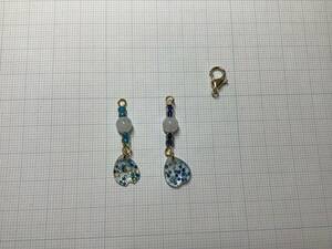 ★ ハンドメイド　アクセサリー　(367-3) チャームなどに。【カニカン金具付けます】レジン花びらなど　★★