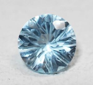 SKR　即決　送料無料　スカイブルートパーズ 花火カット 2.610ct【天然石】【希少カット】